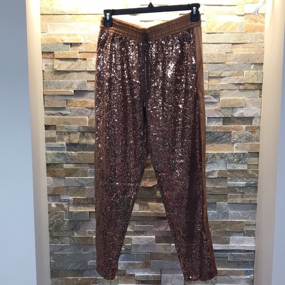 Prabal Gurung Metallic High-rise Sequin TROUSERS - Picture 5 of 15